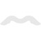Ekena Millwork Pitch Midway Architectural Grade PVC Gable Pediment, 48"W x 22"H x 1"P (11/12) GPP048X022X100MID - alternate 4